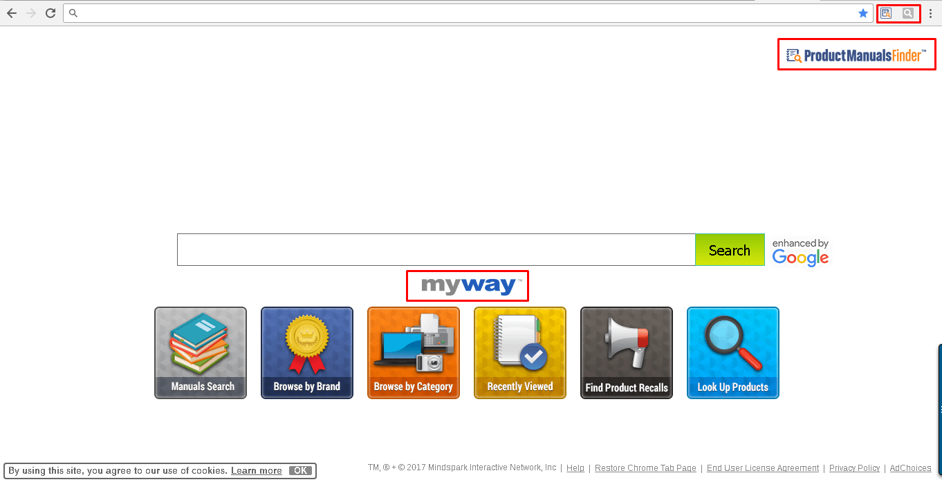 Product Manuals Finder Browser Hijacker Removal Tool
